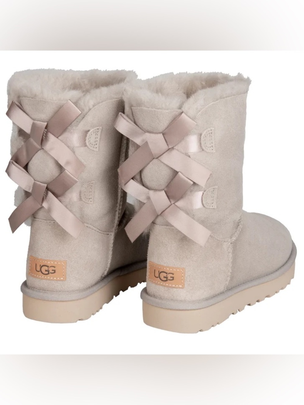 UGG Women's Bailey Bow II Boot - Cream / Light Sand - Size 9